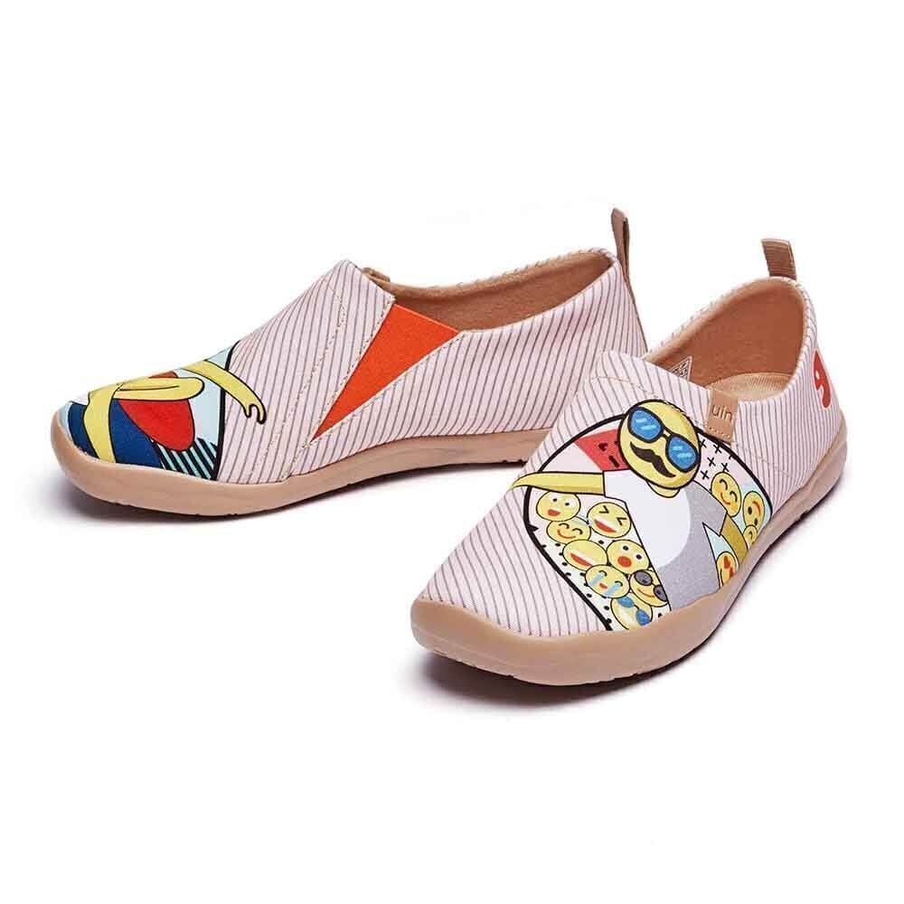 UIN Women's Casual Loafers Canvas Comfort Walking Shoes (Don't Leave Me)No Box - Picture 5 of 8